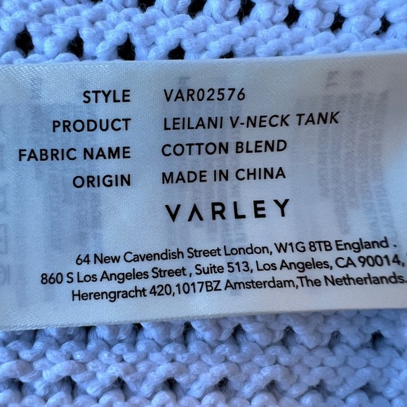 Varley Leilani V-Neck button front Cardigan Tank Club Collection - Picture 13 of 15